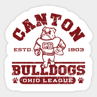 Canton Bulldogs Football Sticker